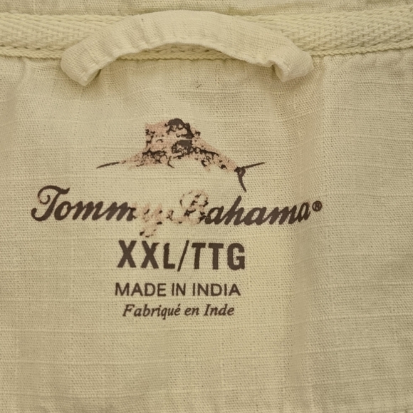 Tommy Bahama Tobago Bay Half Zip Sweatshirt Fresh Lemon Color  Size XXL Preppy - Picture 11 of 14